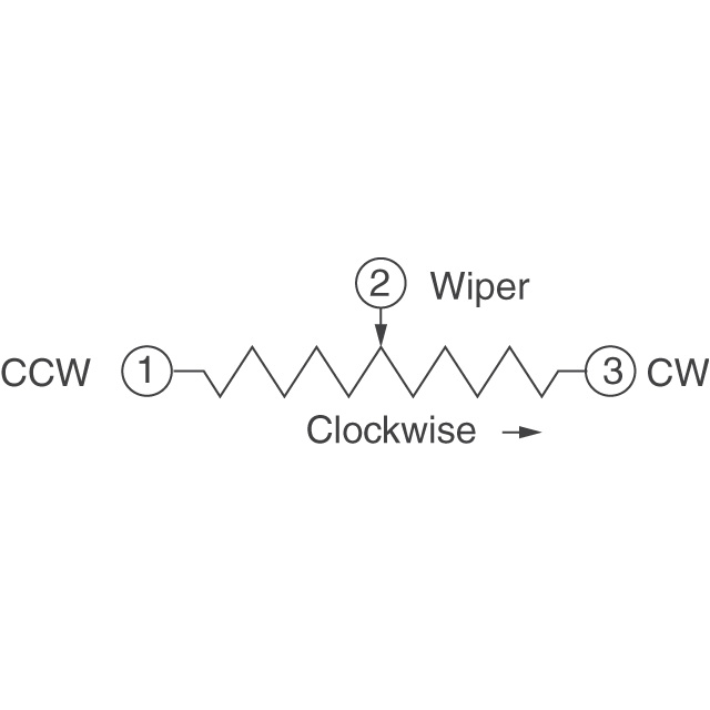 3214W-1-103E Bourns Inc.  Trimmer Potentiometers